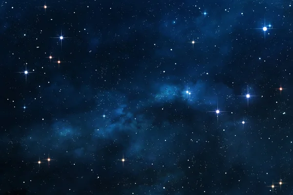 Синий фон пространства туманность — стоковое фото