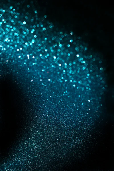 Синий абстрактный блеск тропа фон из расфокусированные огни — стоковое фото