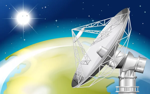 Спутник в космос — стоковый вектор