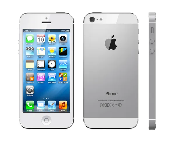 Apple iphone 5 белый — стоковое фото