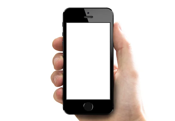 IPhone 5S в руке — стоковое фото