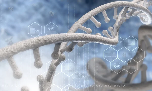 Фон исследования ДНК — стоковое фото
