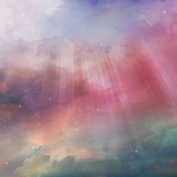 Красочный звездный фон неба — стоковое фото
