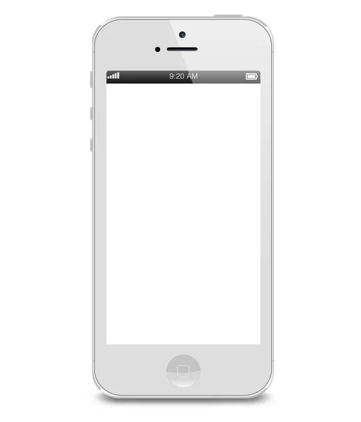 Белый iphone 5s — стоковое фото