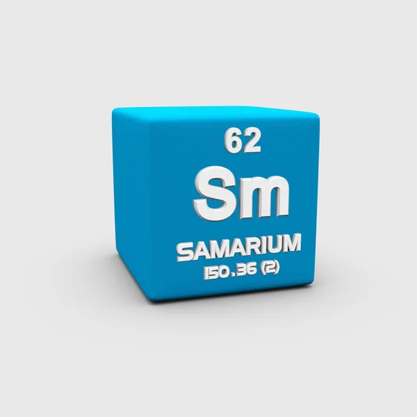 Атомный номер символ Самарий — стоковое фото