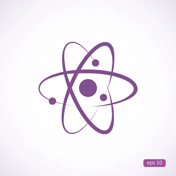 Знак значок Atom — стоковый вектор