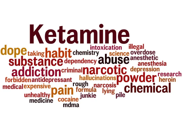 Кетамин, слово облако концепцию 5 — стоковое фото