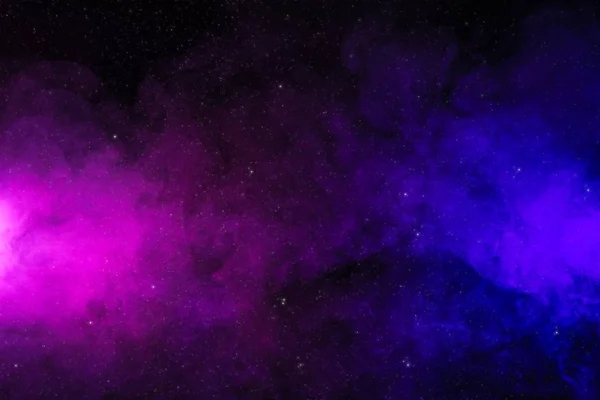 Абстрактная Розовый Фиолетовый Дым Черном Фоне Пространство Звездами — стоковое фото