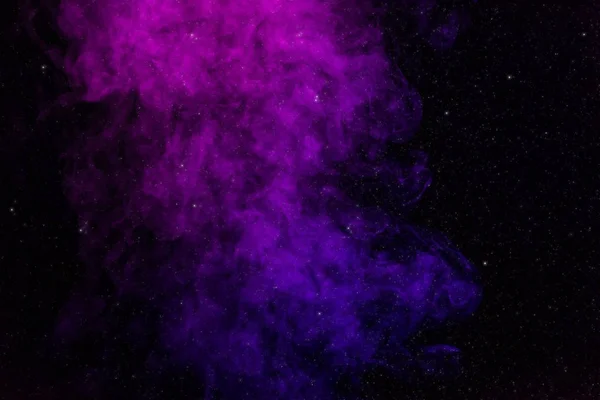 Черный Фон Фиолетовый Розовый Дым Звезды — стоковое фото