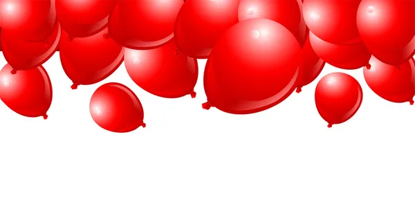 Падение красные шары — стоковый вектор