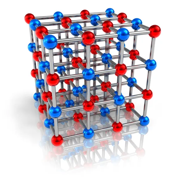 Молекулярная модель структуры — стоковое фото