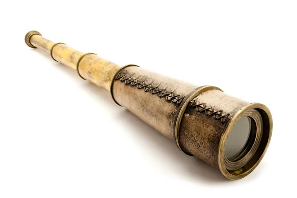 Античный Подзорная труба — стоковое фото