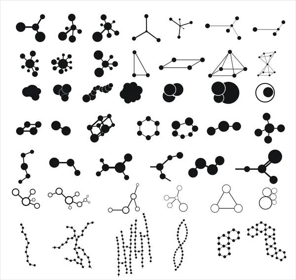 Символы молекулы — стоковый вектор