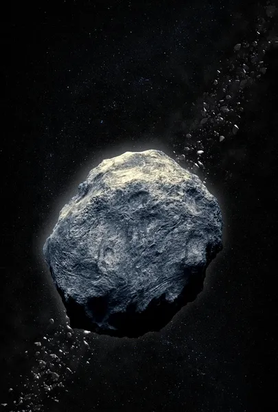 Солнечная система - пояс астероидов — стоковое фото
