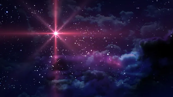 Красный Звездная ночь — стоковое фото