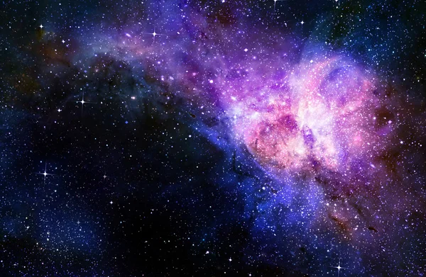 Звездное глубокого космического пространства nebual и галактики — стоковое фото