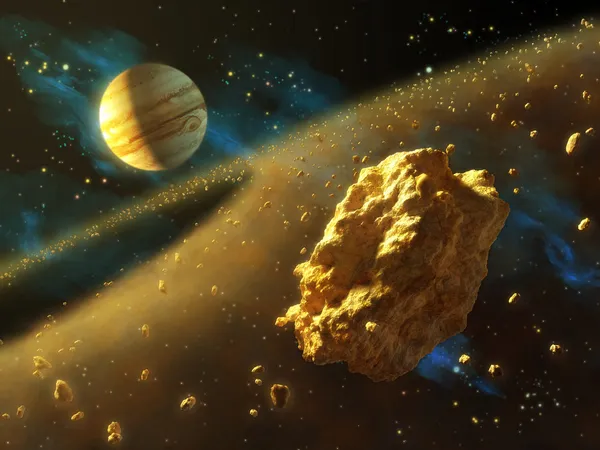 Пояс астероидов — стоковое фото