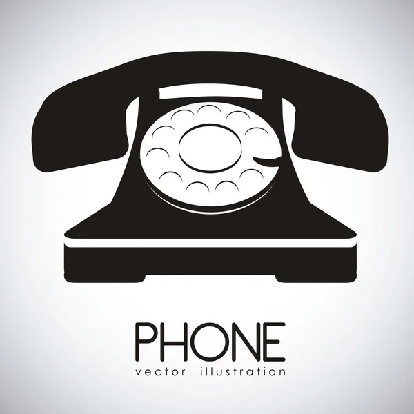 Ротационный телефон — стоковый вектор