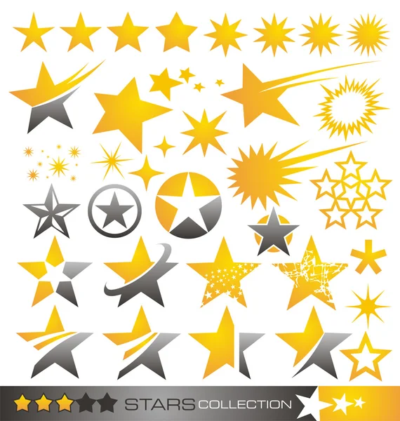 Звезда коллекции Иконка и логотип — стоковый вектор